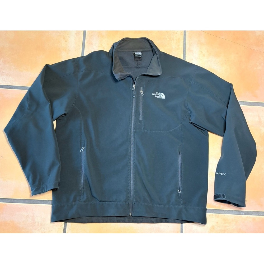 The North Face X-large Apex Bionic Softshell Jacket Mens Black Full Zip